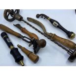 A collection of woodworking tools