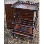 A 19th cent music stand and other furniture