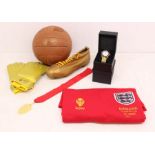 England: A collection of 50th Anniversary of the 1966 World Cup REPLICA items to include: No. 6