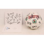 Blackburn Rovers: A Blackburn Rovers signed football, believed to be around 1995, signed by