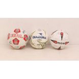 Football: A collection of three signed footballs to comprise Liverpool, Sheffield Wednesday and