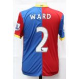 Crystal Palace: A Crystal Palace home football shirt, match worn for the game between Crystal Palace
