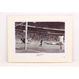 Football: A mounted print of 'Gordon Banks making a stunning save to deny Pele', Limited Edition 213