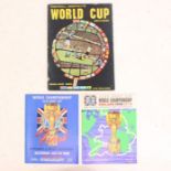 World Cup: A 1966 World Cup Final Programme, together with a 1966 World Cup Souvenir Programme and