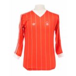 Nottingham Forest: A Nottingham Forest, early 1980s long-sleeved home shirt, Size Mens, no