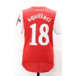 Arsenal: An Arsenal home football shirt, match issued, 2011-12, short-sleeved with Champions