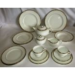 Wedgwood Cavendish , 2 place settings, 2 cups and saucers, 2 teaplates, 2 dinner plates, 23cm