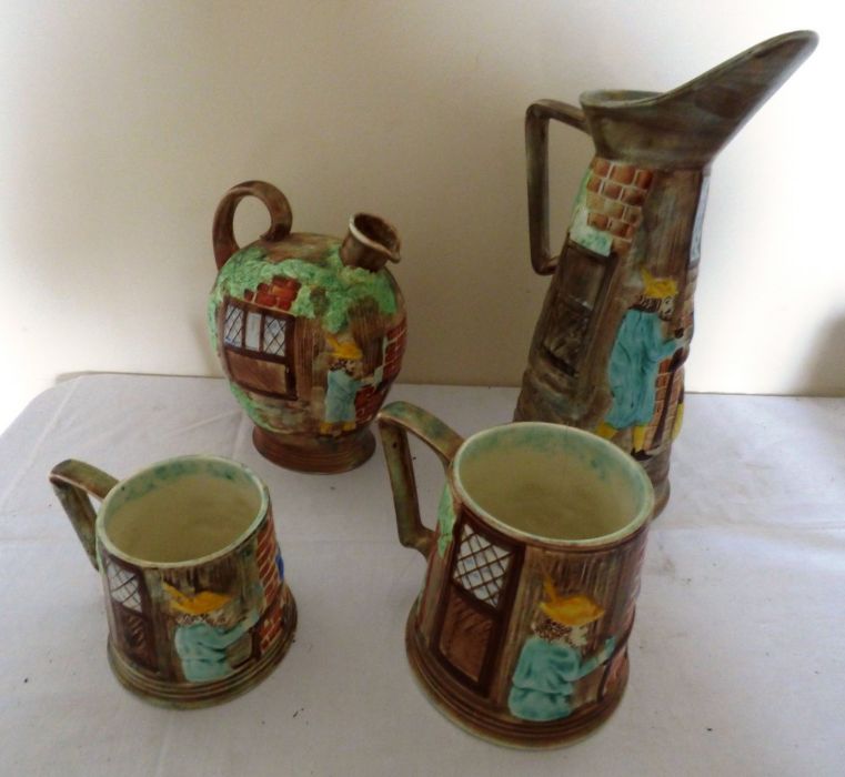 A collection of mid 20thC H.J. Wood hand painted wares, to include a large charger (5) - Image 3 of 3