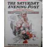 J. C. Leyendecker. A collection of 18 issues of The Saturday Evening Post with illustrated covers by