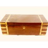 A Regency brass mounted mahogany campaign writing slope made by Nicholas Middleton from London (