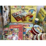 Noddy Vintage related 1960s era selection of play toys all original sets and pieces good selection