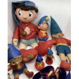 Noddy doll vintage toys 1950s and 1960s  and Books selection modern editions of Enid Blyton toys.(