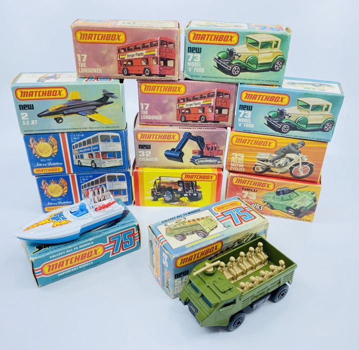 Matchbox 1-75 Diecast Models - All boxed, mixed assortment, to include military, vans and cars
