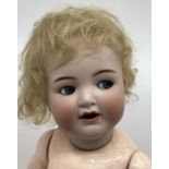 Antique Doll;Bisque head Kammer & Reinhardt 126 Simon and Halbig 18” Character baby doll with open