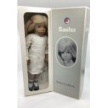 Trendon Sasha doll 182 Fairhair pintucks Edt doll 1982  with original box and sleeve and ref