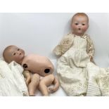 Antique Dolls German Armand Marseille 351 pair of c 16” dolls that require restringing-all parts