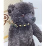 Steiff Teddy Bear 2007 Jack The Black Alpaca Bear ; white tag 662546 label -26cm perfect condition