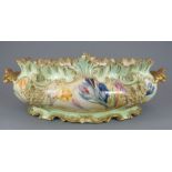 A late nineteenth century Royal Crown Derby porcelain floral-decorated seaux, c. 1893. It has floral