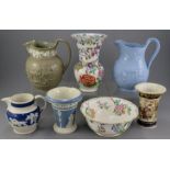 A group of mostly early nineteenth century British ceramics, c. 1820-60. To include: a Wedgwood