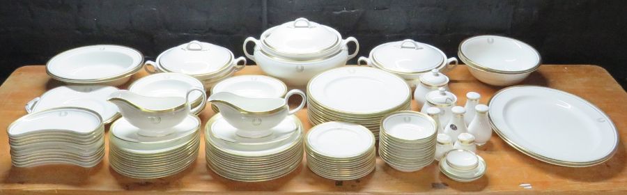 A superb and comprehensive Anysley / Belleek Fine Bone China dinner, coffee and tea service. Each