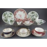 A group of early nineteenth century hand-painted mainly Spode and Copeland & Garrett porcelain