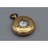 J W Benson, Old Bond Street, London. A 19th century 18 carat gold half hunting cased keyless