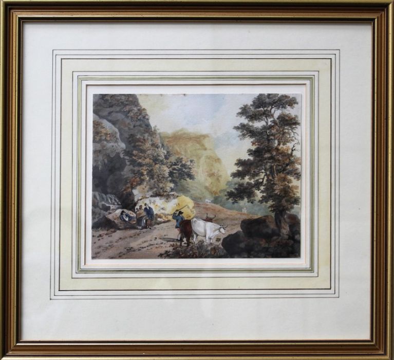 Francis Wheatley RA (1747-1801) View near Ambleside, Westmoorland, watercolour, 16 x 20.5cm See