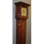 Jn (John) Ogden, Darlington. Thirty hour longcase clock with 10'' square dial and single hand and