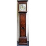 A late 17th/early 18th century walnut and oyster veneered longcase clock, the five pillar two