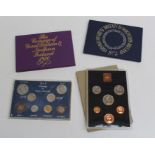 1972 Royal mint set seven proof coins 1980 Royal mint set six proof coins 1966 Coinage of great