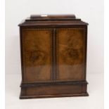 An early 19th Century George III campagna / travel writing box, with drop down walnut writing slope,