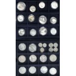 Collection of American Silver Dollars, Half-Dollars, Quarters and Five Cent Coins, includes Morgan