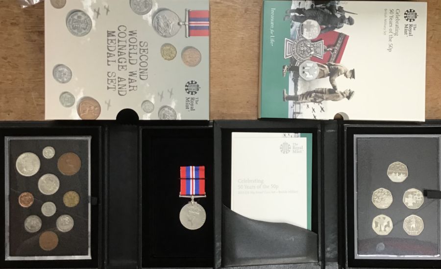 Two Royal Mint Limited Edition Coin Sets of 2019 50p Proof Set Commemorating the British