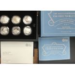 Royal Mint 2018 Silver Proof First World War set of six £5 Coins in Original Case with Certificate