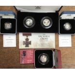 Royal Mint Silver Proof Coins in Original Case with Certificate of Authenticity, includes 2002 £1