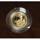 Royal Mint 1996 Gold Proof Tenth of a Ounce Britannia in Original Case with Certificate of