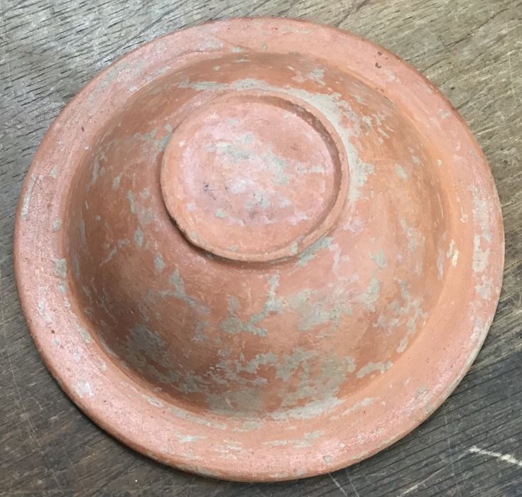 Late Roman North African Grave Offering Small Samian Bowl. Approximately 13.5cm diameter and 3.5cm - Image 3 of 3