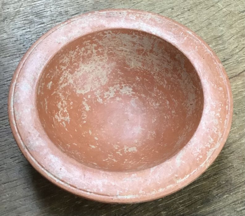 Late Roman North African Grave Offering Small Samian Bowl. Approximately 13.5cm diameter and 3.5cm