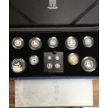 Royal Mint 2006 Queens 80th Birthday Collection, of nine Silver Proof Specimens and the Silver Proof