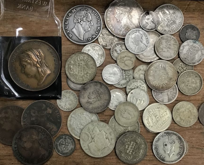 Very Large collection of World Coins with British Coins. includes a quantity of world Silver, - Image 2 of 6