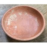 Late Roman North African Grave Offering Small Samian Bowl. Approximately 13cm diameter and 3.5cm