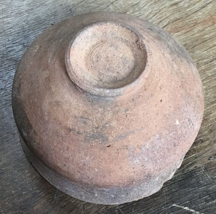 Late Roman North African Grave Offering Bowl. Approximately 13cm diameter and 9.5cm tall. - Image 3 of 3