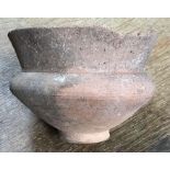 Late Roman North African Grave Offering Bowl. Approximately 13cm diameter and 9.5cm tall.
