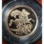 Royal Mint 2017 Gold Sovereign in Original Case.