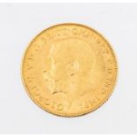 A George V gold half sovereign, dated 1925SA. 4 grams