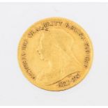 A Victorian gold half sovereign, dated 1894, 3.9 grams