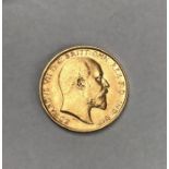 Edward VII 1908 Half Sovereign.