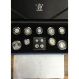 Royal Mint Silver Proof ‘Queens 80th Birthday Collection’ with Silver Maundy Money set In Original