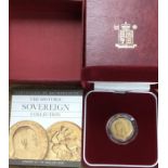Edward VII Sovereign dated 1909M in a Royal Mint Case and Certificate of Authenticity.