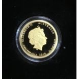 Australian Perth Mint 2018 99.99 Gold Quarter Ounce Coin Commemorating 65th Anniversary of Queen